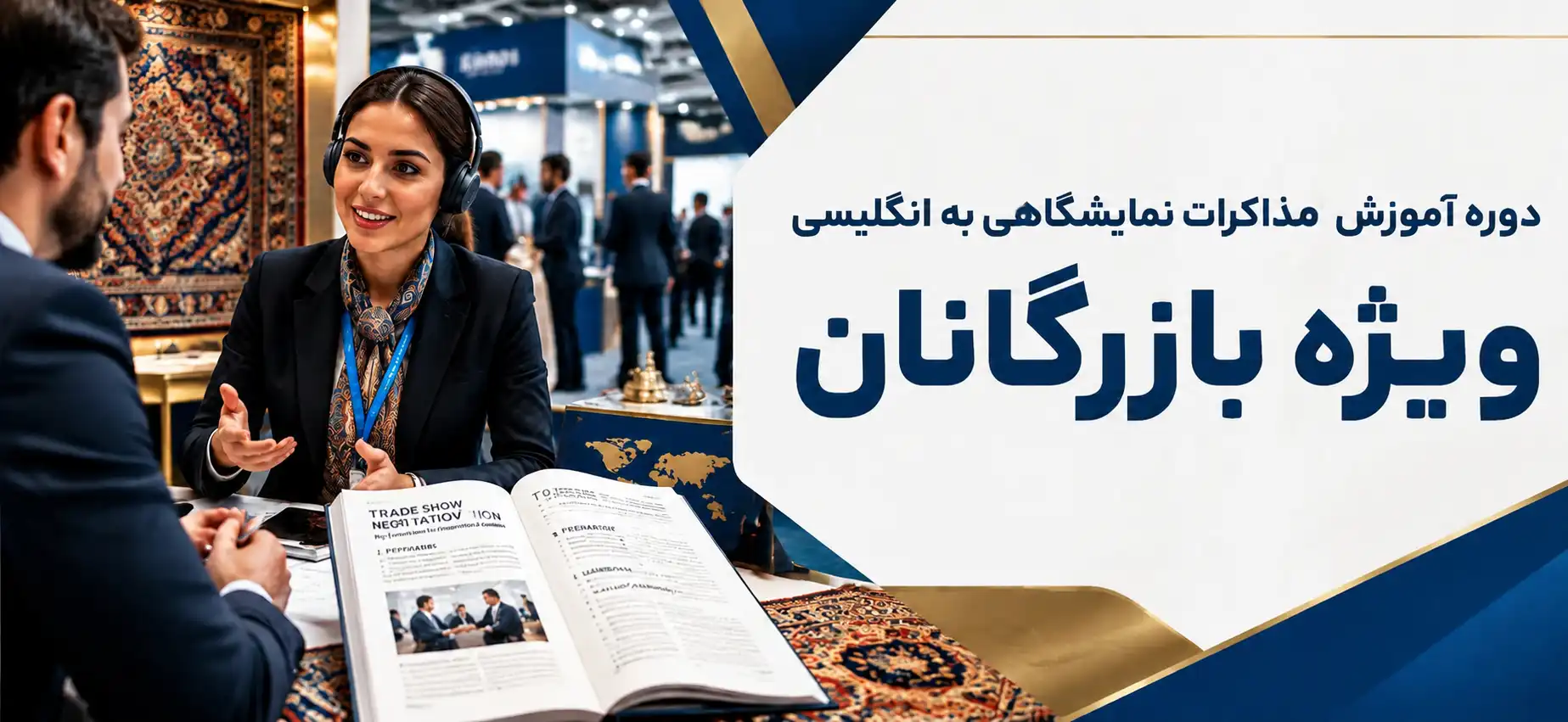 آموزش مذاکرات نمایشگاهی به انگلیسی | ویژه بازرگانان